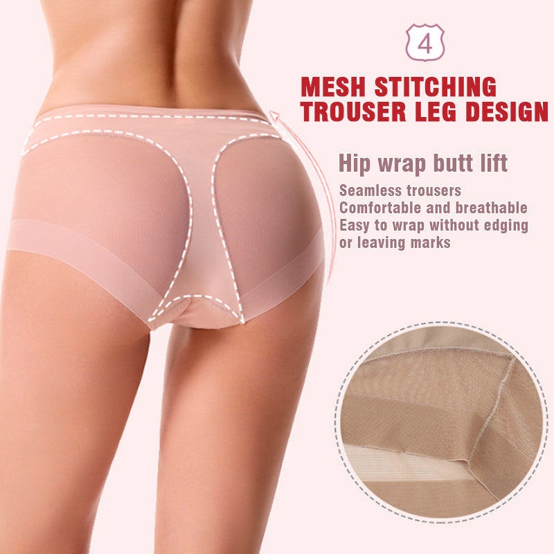 🎁 (4 Stück) 1 kaufen, 3 gratis dazu ⏳Nahtlose formende High-Waist-Slips aus Eisseide