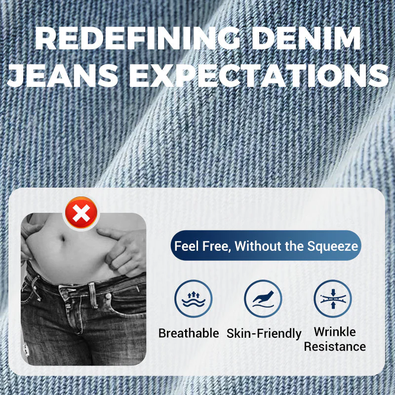 🌸🔥 Jeans mit Spitzeneinsatz