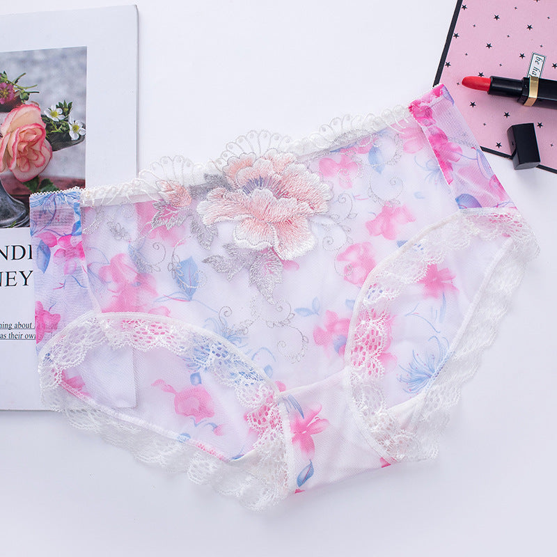 🔥7 kaufen, 7 gratis erhalten🔥Antibakterielle Baumwollslip mit Spitzenstickerei