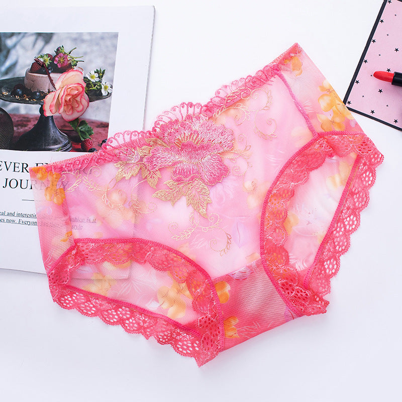 🔥7 kaufen, 7 gratis erhalten🔥Antibakterielle Baumwollslip mit Spitzenstickerei