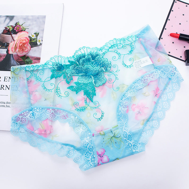 🔥7 kaufen, 7 gratis erhalten🔥Antibakterielle Baumwollslip mit Spitzenstickerei