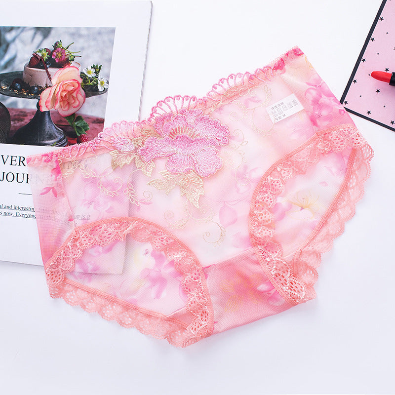 🔥7 kaufen, 7 gratis erhalten🔥Antibakterielle Baumwollslip mit Spitzenstickerei