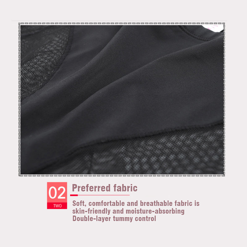 🎁 (4 Stück) 1 kaufen, 3 gratis dazu ⏳Nahtlose formende High-Waist-Slips aus Eisseide