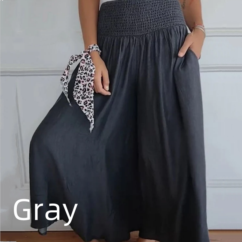 🔥Heiße Angebote 🔥 Trendige Damenjeans mit hoher Taille, weitem Bein und Taschen
