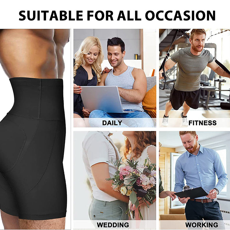 🔥Bauchweg-Shapewear mit Po-Lift für Herren mit hohem Bund