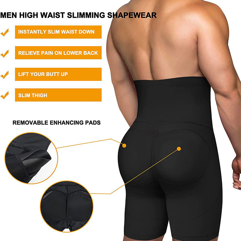 🔥Bauchweg-Shapewear mit Po-Lift für Herren mit hohem Bund
