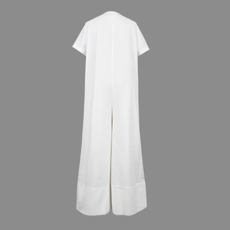 ⏳Zeitlich begrenztes Angebot⏰Damenmode – lockerer Jumpsuit mit V-Ausschnitt