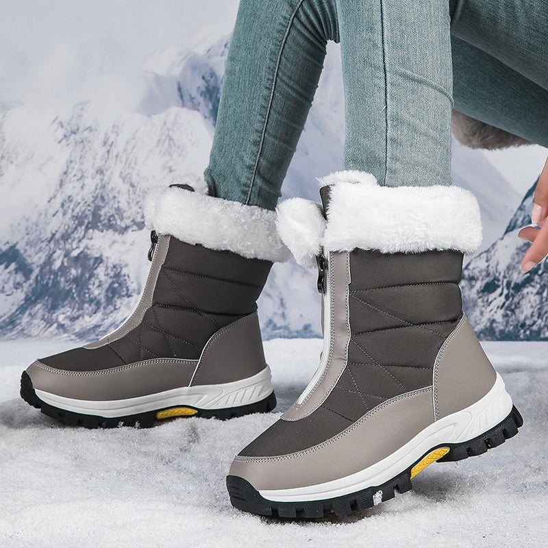 ⏳Zeitlich begrenzt 50% Rabatt⏰Rutschfeste warme Damen-Winterstiefel mit Reißverschluss👢